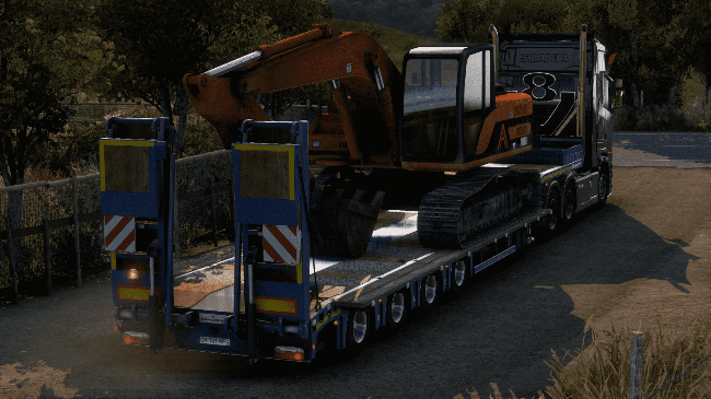 Kassbohrer LB4E低平板货柜 v1.1.12+军事扩展 v1.1.11（1.46.x）